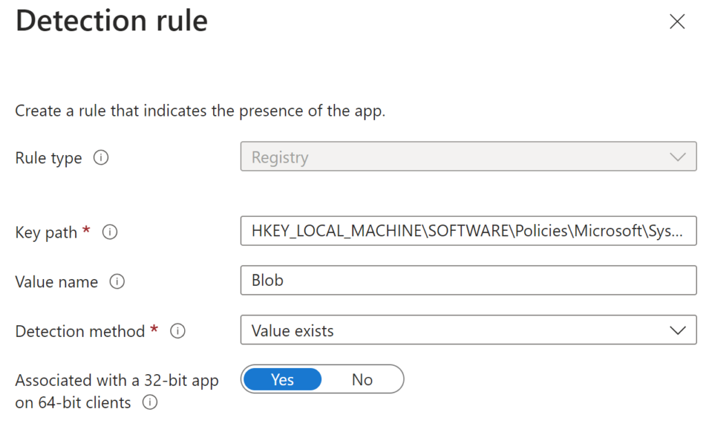 Detection rule