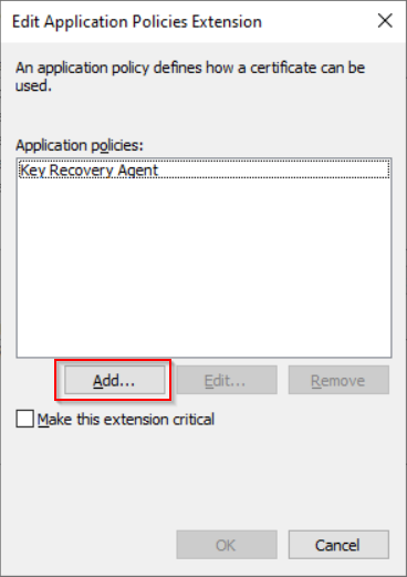 Tab extensions - edit Application Policies